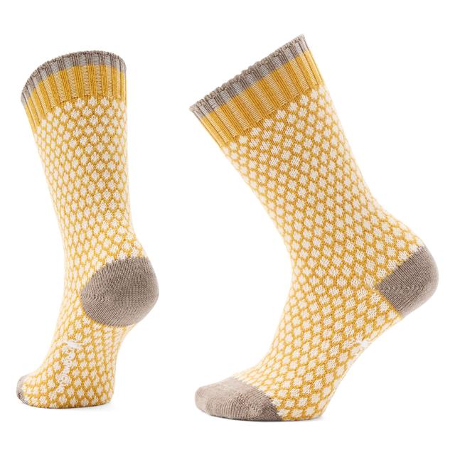 Smartwool Everyday Popcorn Polka Dot Crew Socks Honey Gold