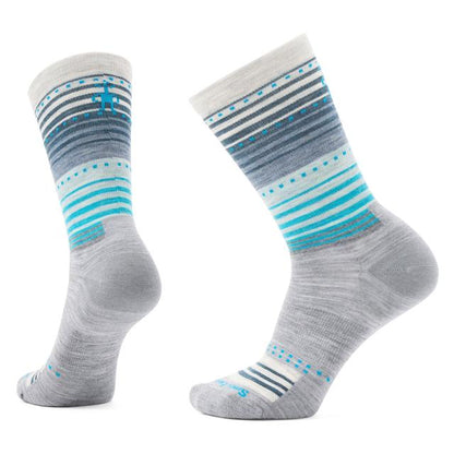 Smartwool Everyday Stitch Stripe Crew Socks LIGHT GRAY