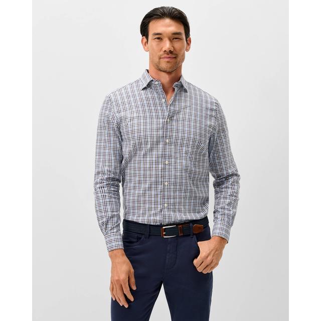 Johnnie-o Natural Performance Button Down Shirt - Highland Pane Kona