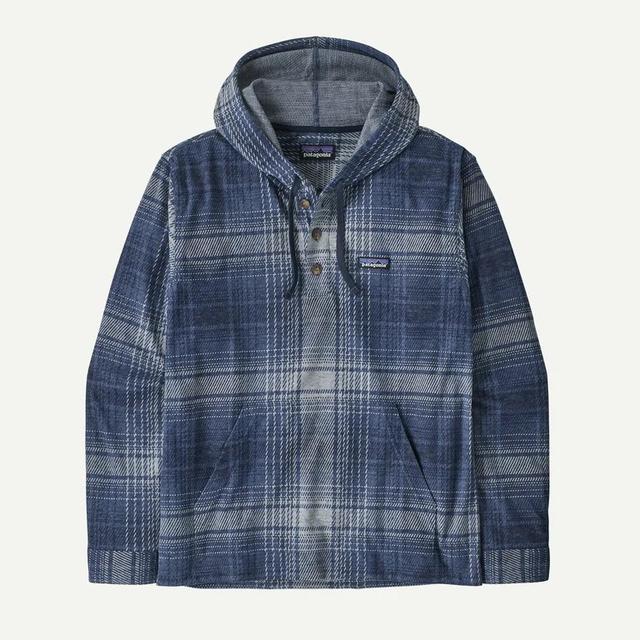 Patagonia Stretch Fjord Flannel Pullover Hoody New Navy