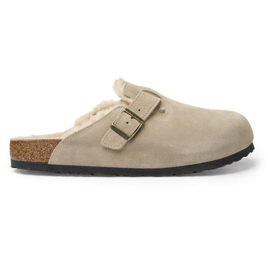 Birkenstock Boston Shearling Clogs Brown 4 Taupe