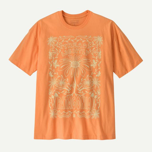 Patagonia Tread Lightly Oversized Organic T Shirt Heirloom Peach