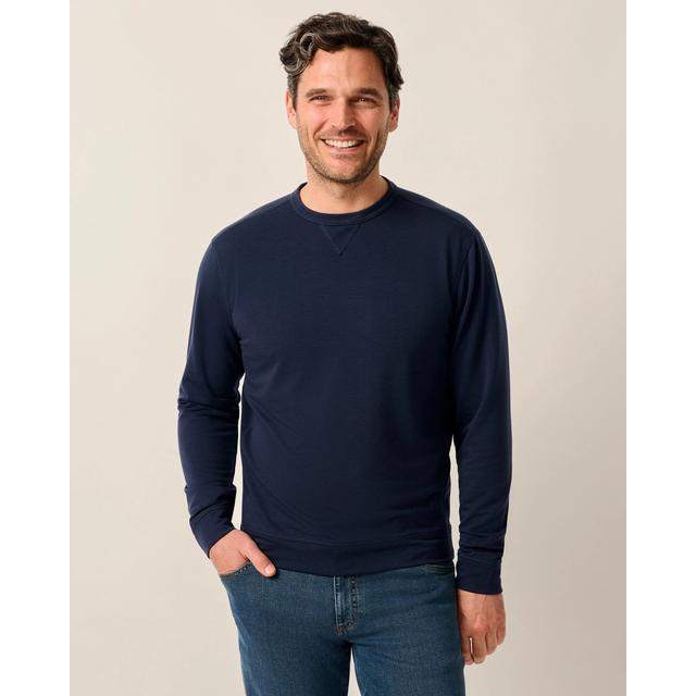 Johnnie-o Willard Drirelease Crewneck Sweatshirt Blue