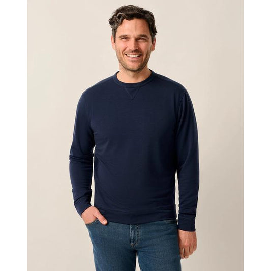 Johnnie-o Willard Drirelease Crewneck Sweatshirt Blue