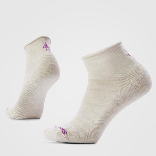 Smartwool Unisex Everyday Roll Top Ankle Socks Moon Beam