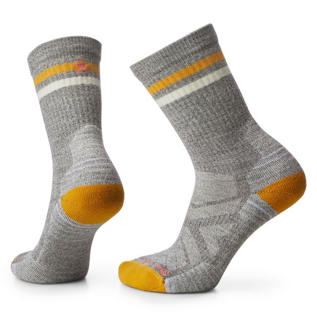 Smartwool Hike Light Cushion Tube Stripe Crew Socks Taupe-Natural Marl