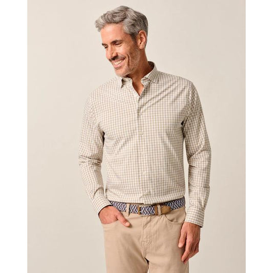 Johnnie-o Performance Button Down Shirt - Westwood Brown
