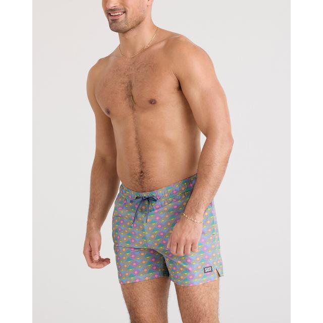 Saxx Oh Buoy 2n1 Swim Shorts Rise And Shine-Tidal Blue