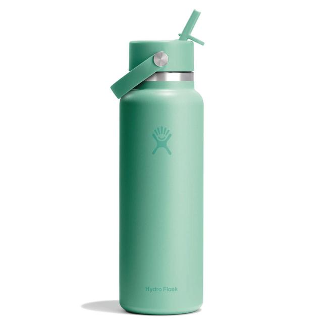 Hydro Flask 40 Oz Wide Mouth With Flex Straw Cap - Mermaid Green