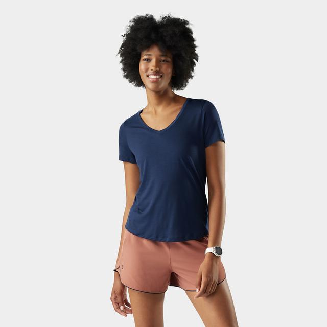 Womens Active Ultralite V-neck Short Sleeve Smartwool