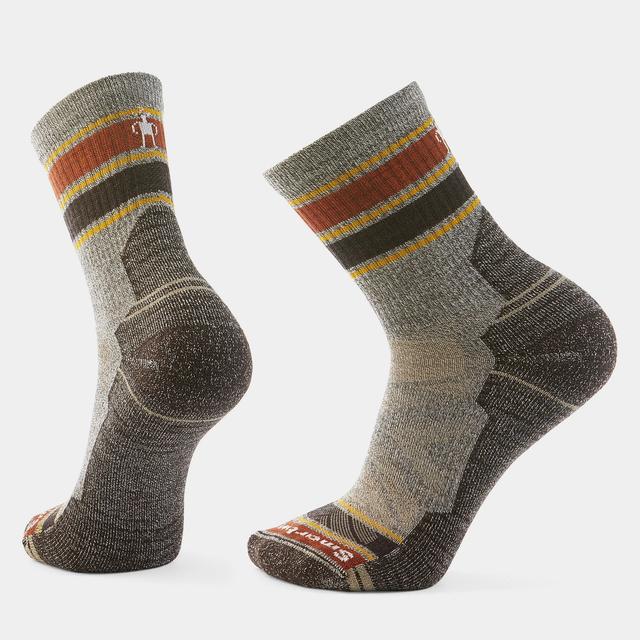 Hike Light Cushion Striped Mid Crew Socks Smartwool