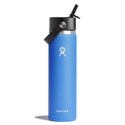 Hydroflask 24 Oz Wide Mouth With Flex Straw Cap CASCADE