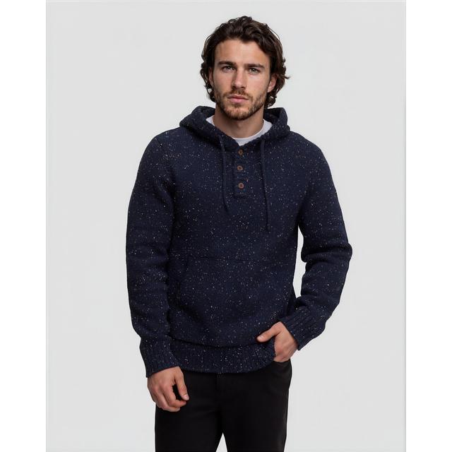 Tentree Fraser Fleck Sweater Midnight Blue Fleck
