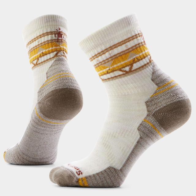 Smartwool Hike Zig Zag Valley Mid Crew Socks Moon Beam