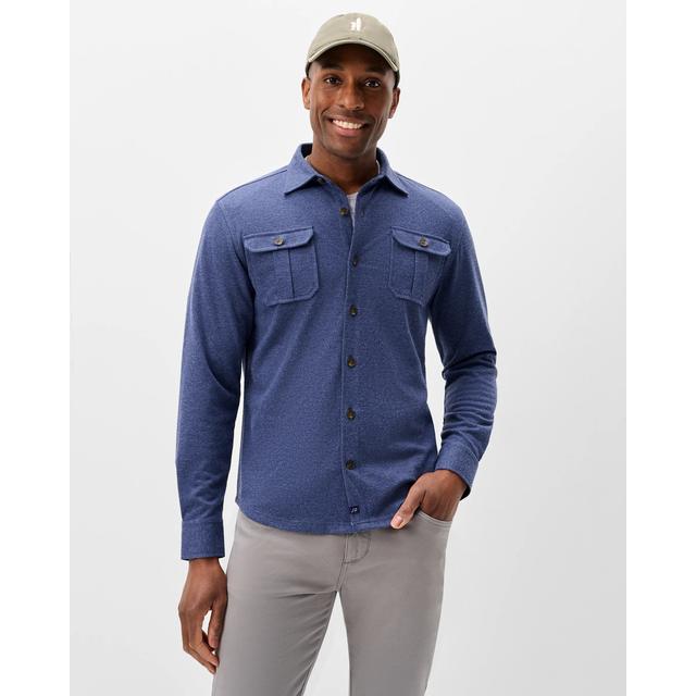 Johnnie-o Lodge Shirt - Sequoia Twill Solid Twilight