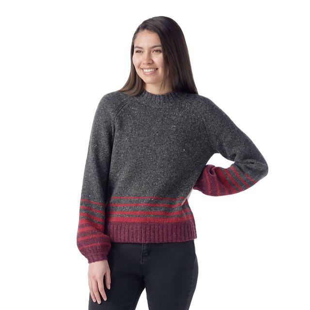 Smartwool W's Cozy Lodge Ombre Sweater CHARCOAL HEATHER