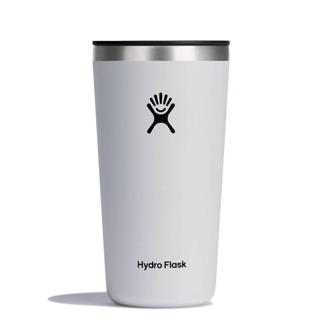 Hydroflask 20 Oz All Around Tumbler Press In Lid WHITE