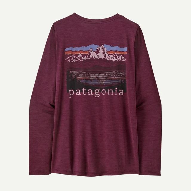 W's L/S Cap Cool Daily Shirt - Fitz Roy Foothills Patagonia