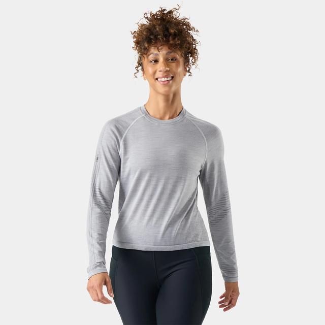 Smartwool Intraknit Seamless Long Sleeve Top Light Gray