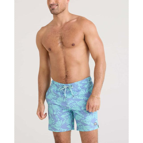 Palm Frond-Tidal Blue / XL