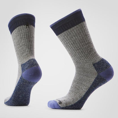 Smartwool Unisex Everyday Rollinsville Crew Socks Fossil/Navy