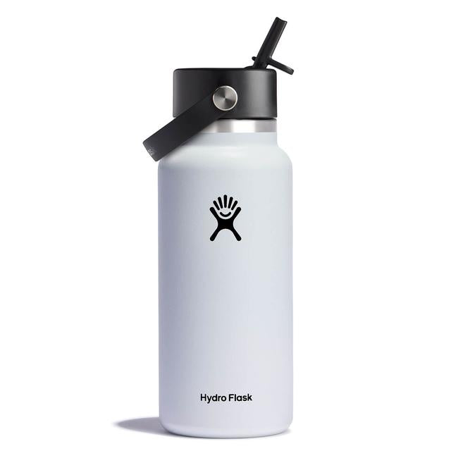 Hydroflask 32 Oz Wide Flex Straw Cap WHITE