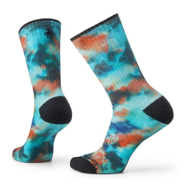 Smartwool Athletic Far Out Tie Dye Print Crew Socks CAPRI