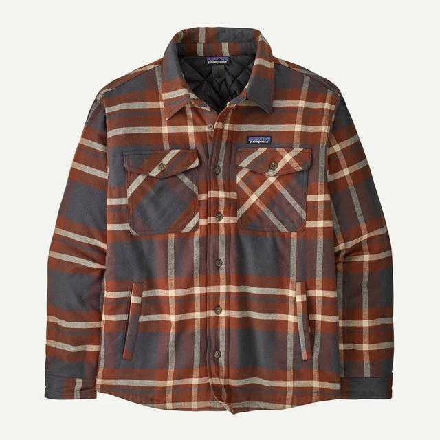Patagonia Lightweight Insulated Fjord Flannel Shirt Ashore: Ink Black