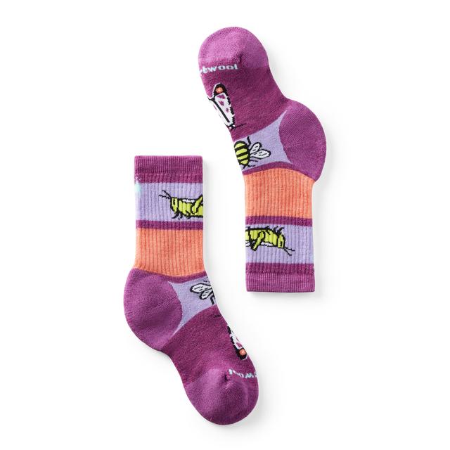 Smartwool Hike Full Cushion Garden Bugs Pattern Crew Socks Meadow Mauve