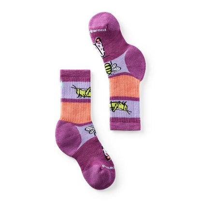 Smartwool Hike Full Cushion Garden Bugs Pattern Crew Socks Meadow Mauve