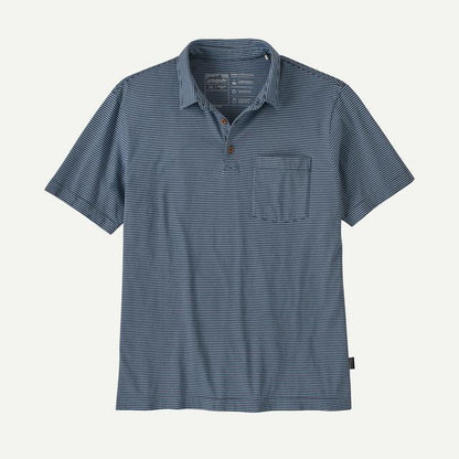Patagonia Daily Polo Fathom Stripe: New Navy