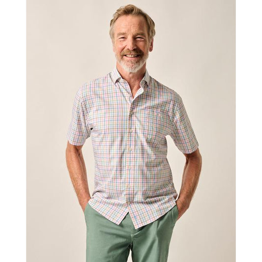 Mens Short Sleeve Performance Button Up Shirt - Kyler JOHNNIE-O