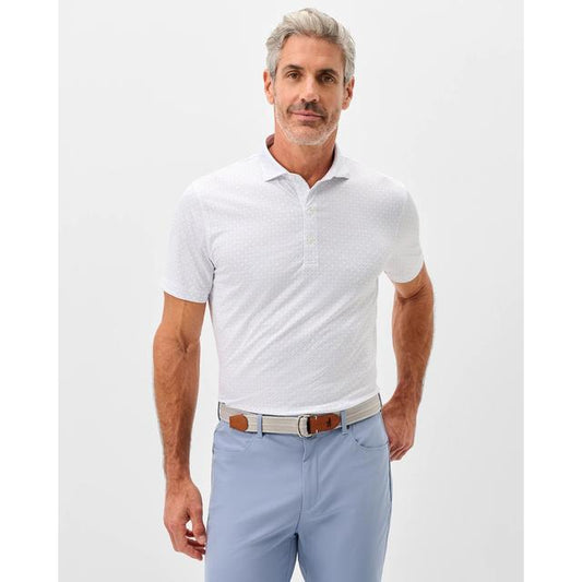 Johnnie-o Performance Jersey Polo - Torres White