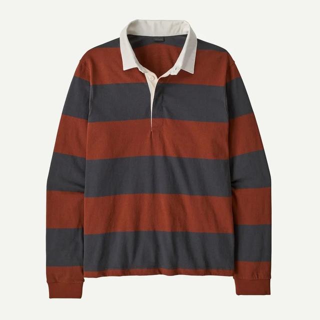 Patagonia Long Sleeved Rugby Shirt Rusty Red