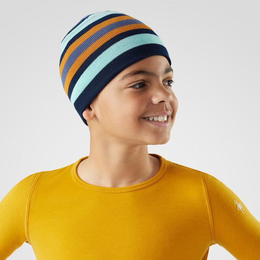 Smartwool Unisex ' Reversible Art Beanie Hat Pacific Blue