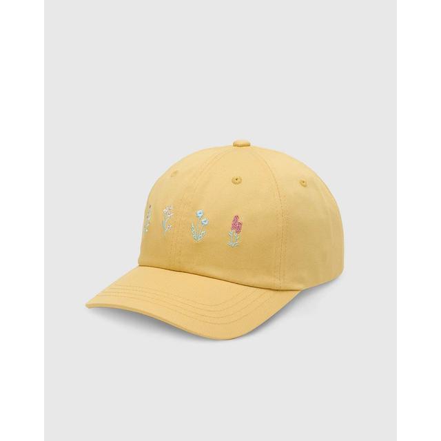 Tentree Spring Flora Peak Hat Dusk Yellow Rosewood