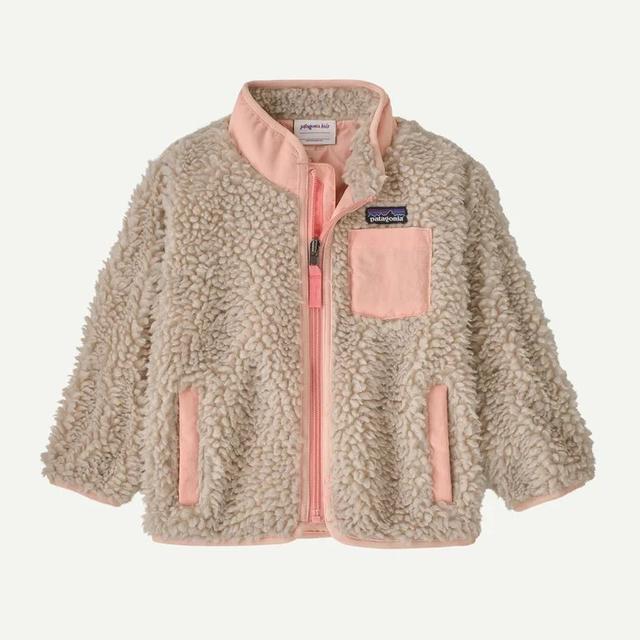 Patagonia Baby Retro X Jacket Natural w/Sunlit Pink