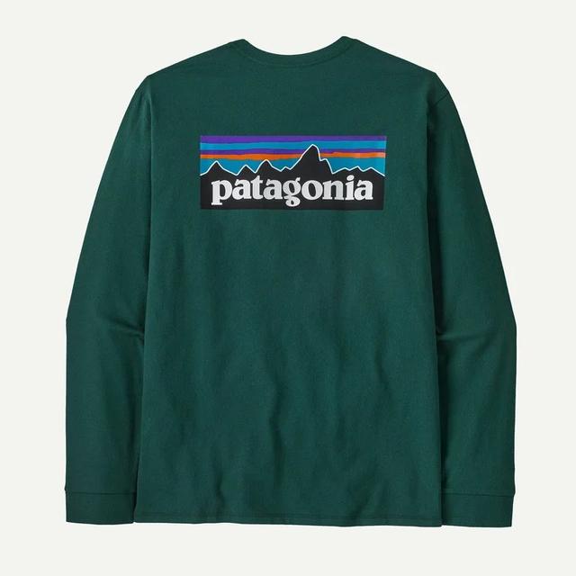 Patagonia L/s P-6 Logo Responsibili-tee Cascade Green