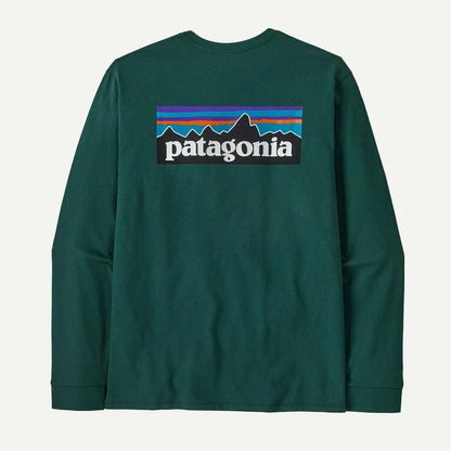 Patagonia L/s P-6 Logo Responsibili-tee Cascade Green
