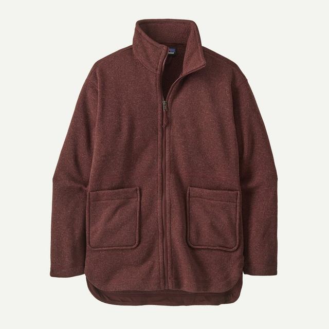 Patagonia Better Sweater Oversized Coat Dark Ruby