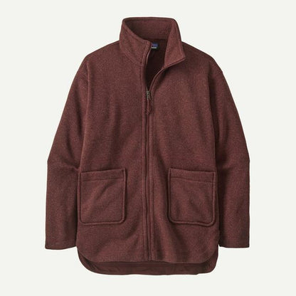 Patagonia Better Sweater Oversized Coat Dark Ruby