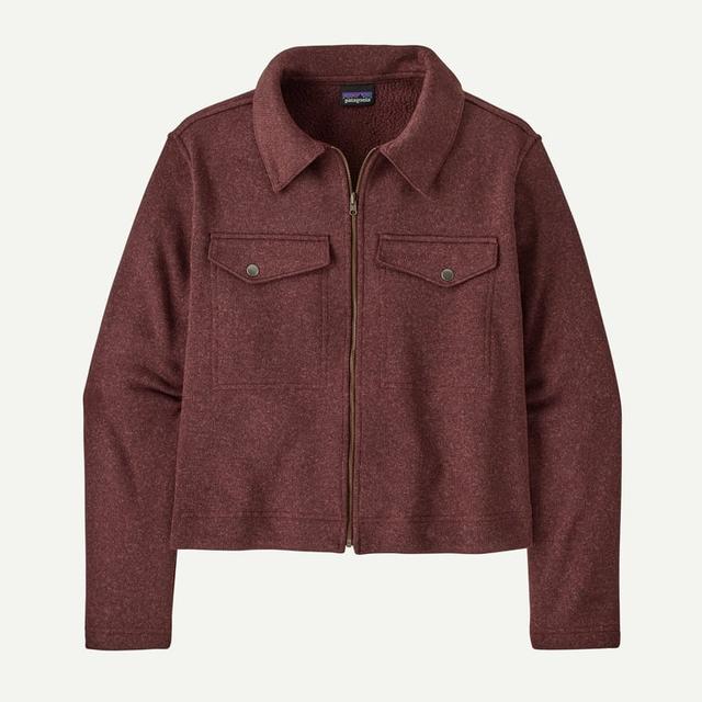 Patagonia Better Sweater Zippered Chore Jacket Dark Ruby