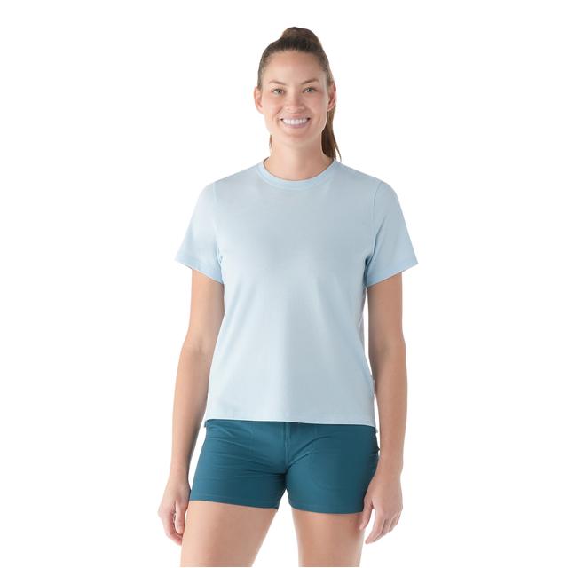 Smartwool Perfect Crew Short Sleeve Tee Winter Sky Heather