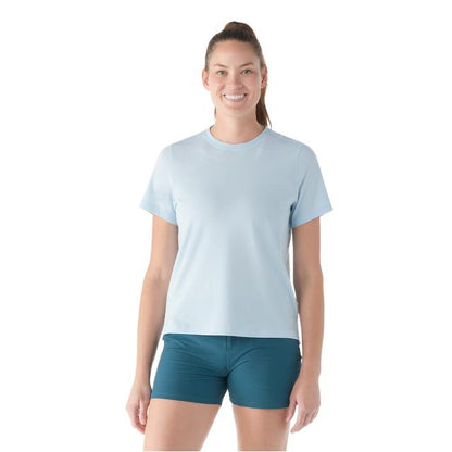 Smartwool Perfect Crew Short Sleeve Tee Winter Sky Heather