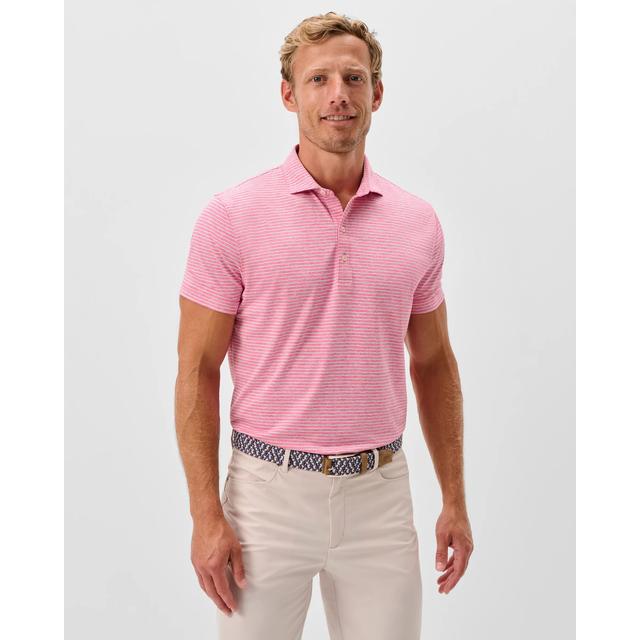 Mens Michael Striped Jersey Performance Polo JOHNNIE-O