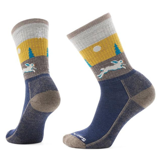 Smartwool Mens Everyday Hare Chase Crew Socks DEEP NAVY