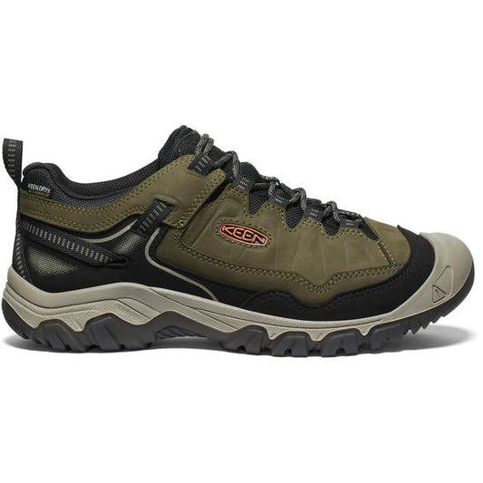 Keen Outdoor Mens Targhee Iv Wp Wide-m dark olive/gold flame