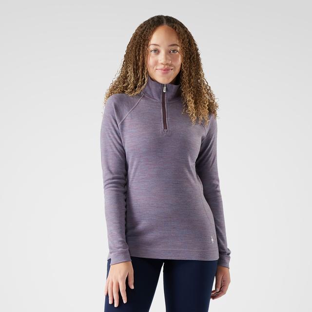 Smartwool Classic Thermal Merino Base Layer 1/4 Zip Chalk Violet Heather