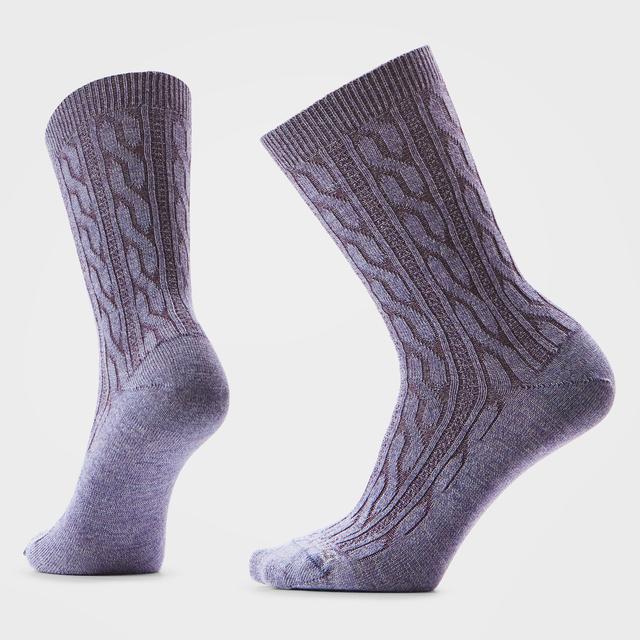 Smartwool Unisex Everyday Cable Crew Socks Chalk Violet