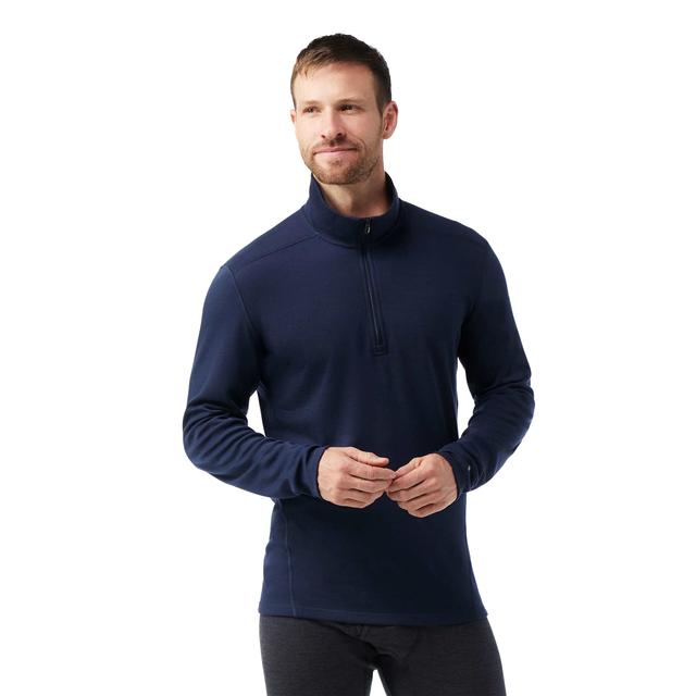 Smartwool Mens Classic Thermal Merino Base Layer 1/4 Zip DEEP NAVY